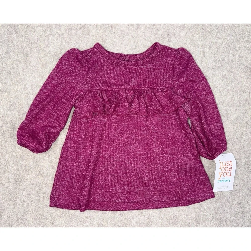 Carters Baby Girl 3 Month 3-piece Set, Pants And Shirts Pink/White NWT